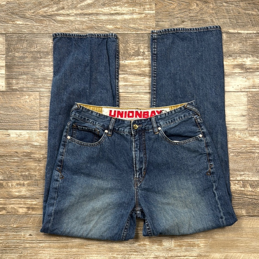 Vintage Unionbay Men's Blue Jeans, Size 34X32